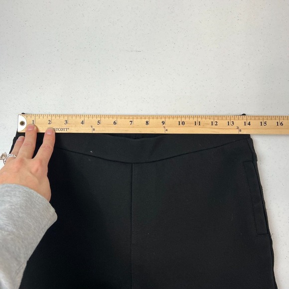 Armani Jeans Womens Ankle Pant Plus Size 3XL Black Ponte Knit Pull‎ On Stirrup - Picture 7 of 14